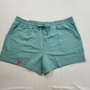 Members Mark Womens French Terry Shorts Size XL 4" Inseam Aqua Slate Blue